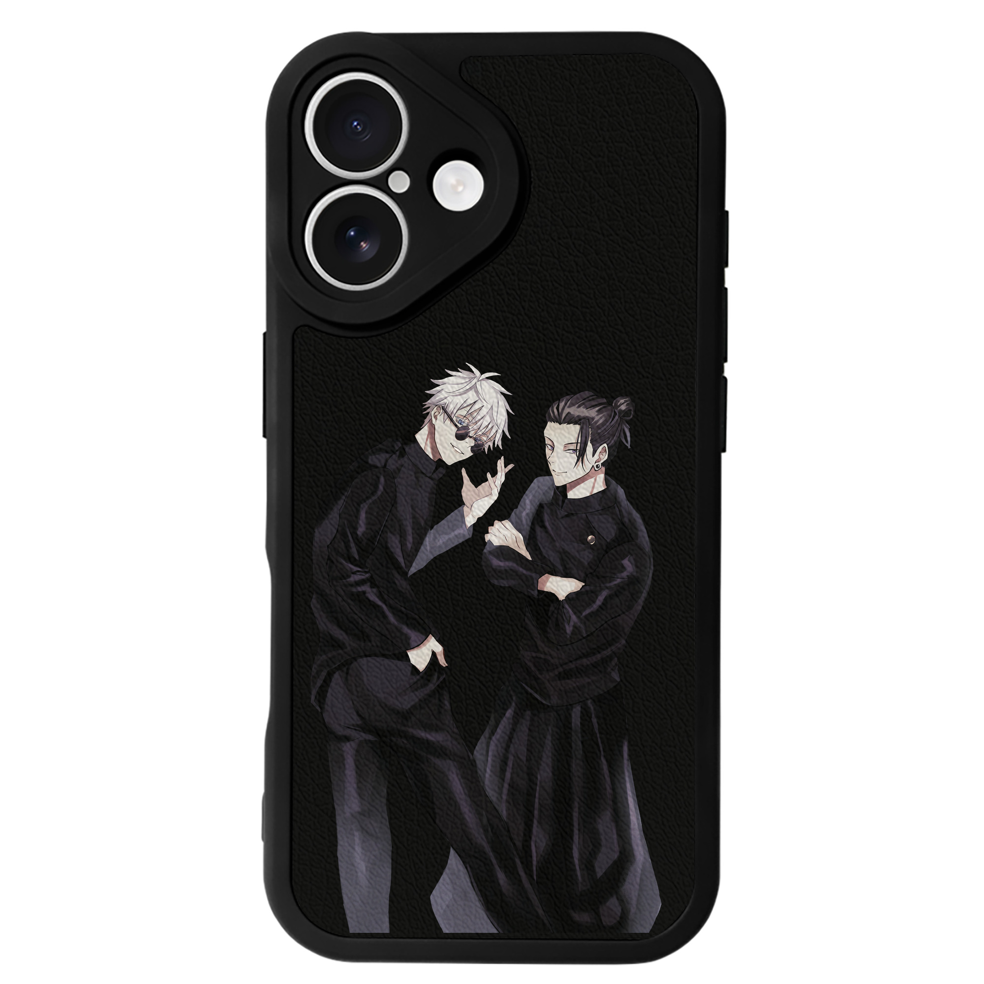（画像用） 呪術廻戦 Jujutsu Kaisen 【iPhone 16シリーズ対応】シリコンスマホケース（レザー調） 材質：シリコン